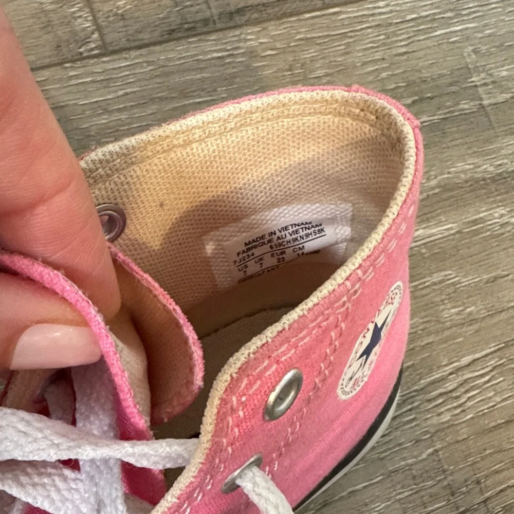 Converse Kids Pink High-Top Canvas Sneakers